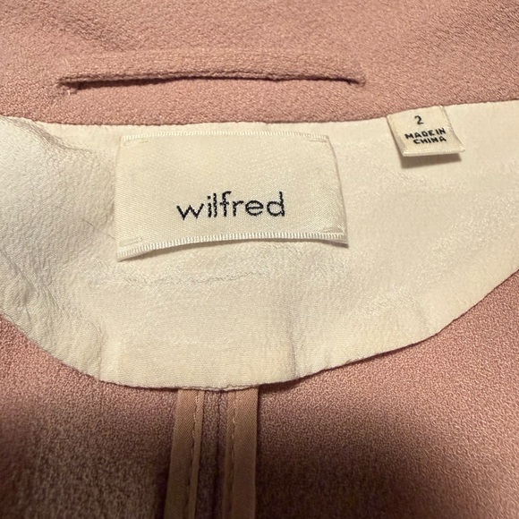 Aritzia Wilfred Light Pink Women's Blazer - Picture 8 of 10